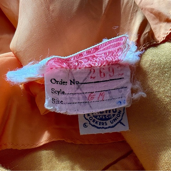 Vintage 1960s Lisa Howard Dress Sheer Silk Chiffon Overlay Embellished Neckline - Picture 14 of 16